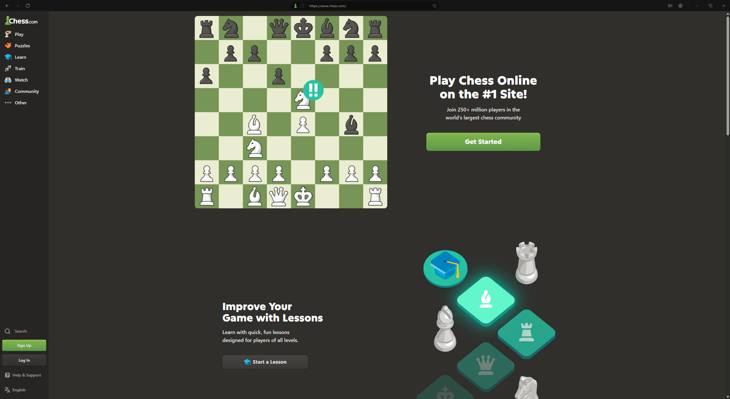 Chess Desktop running Chess.com